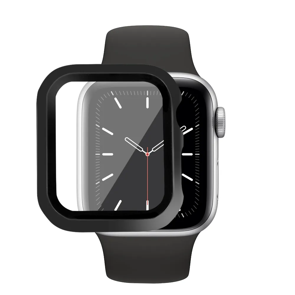 Epico Glass Case, Apple Watch 4/5/6/SE, 40mm - protective case, Black