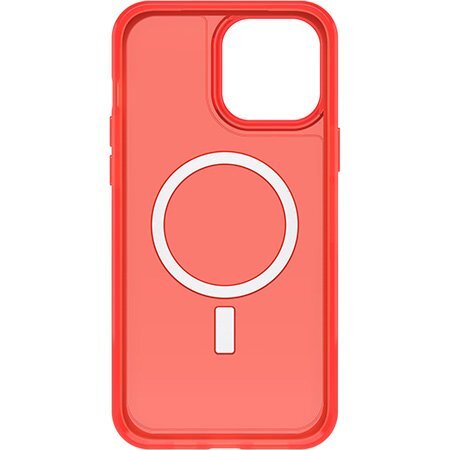 OtterBox Symmetry Plus Clear iPhone 13 Pro Max / iPhone 12 Pro Max- trans red - (ei palautusoikeutta)