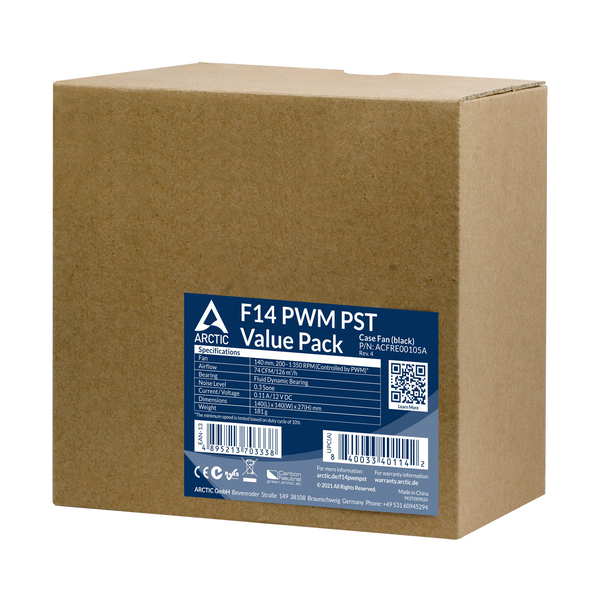 F14 Pwm Pst - 140 Mm Pwm Pst Case Fan