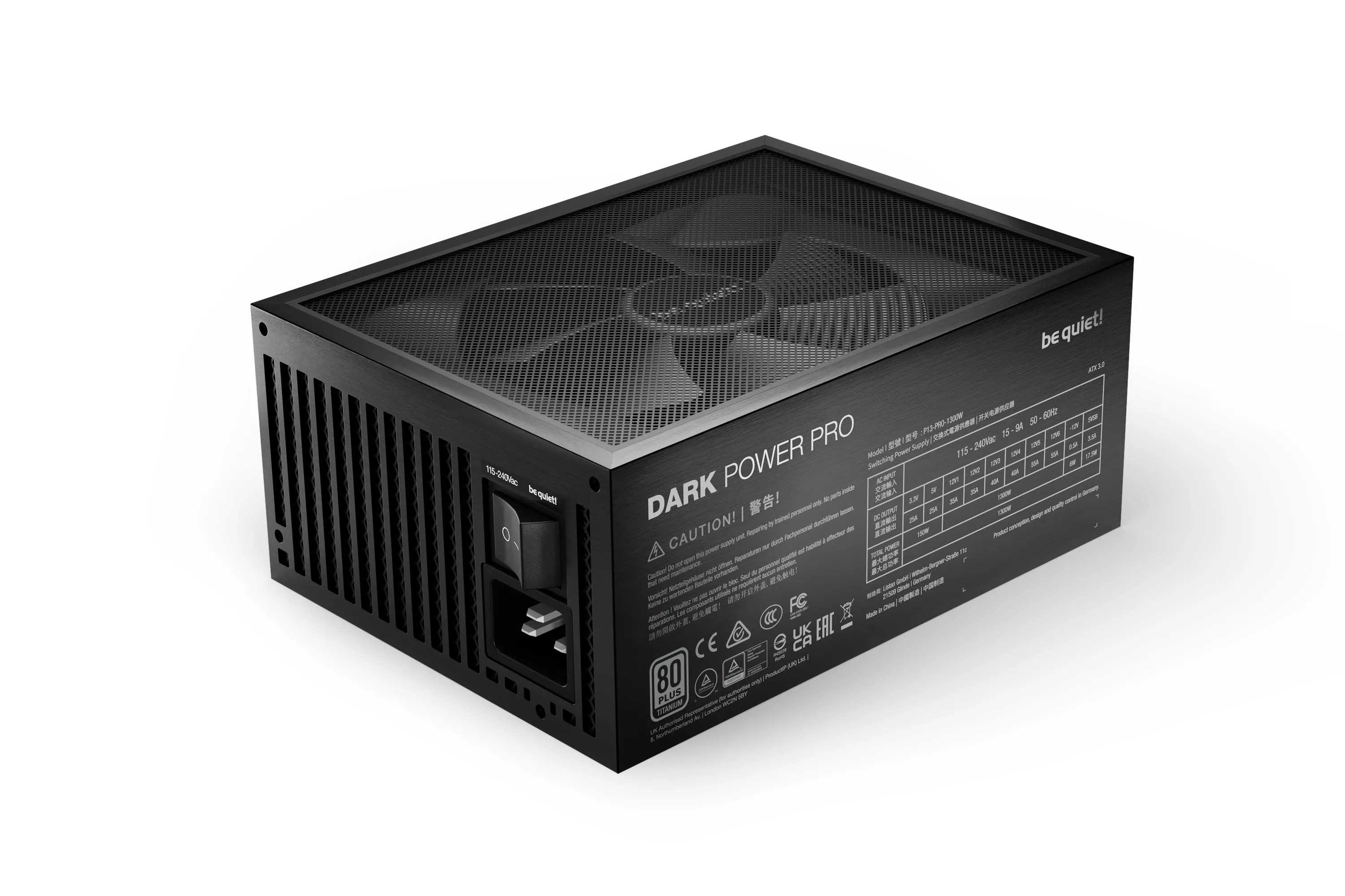 be quiet! Dark Power Pro 13 1300W - PSU, 80 Plus Titanium