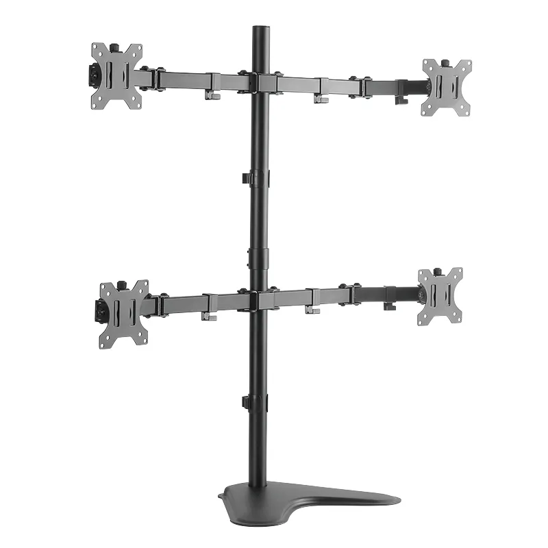Logilink Quad - monitor arm, Black, 13-32", 4x8kg