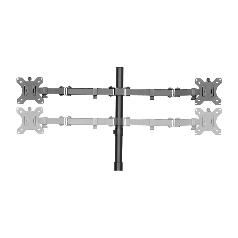 Logilink Quad - monitor arm, Black, 13-32", 4x8kg