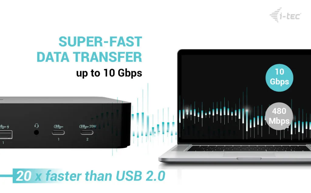 I-TEC Universal Intelligent Dual Display Docking Station, PD I-TEC Universal Intelligent Dual Display Docking Station, PD
