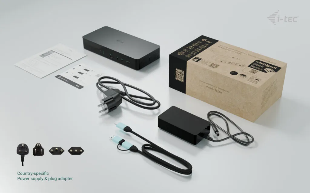 I-TEC Universal Intelligent Dual Display Docking Station, PD I-TEC Universal Intelligent Dual Display Docking Station, PD