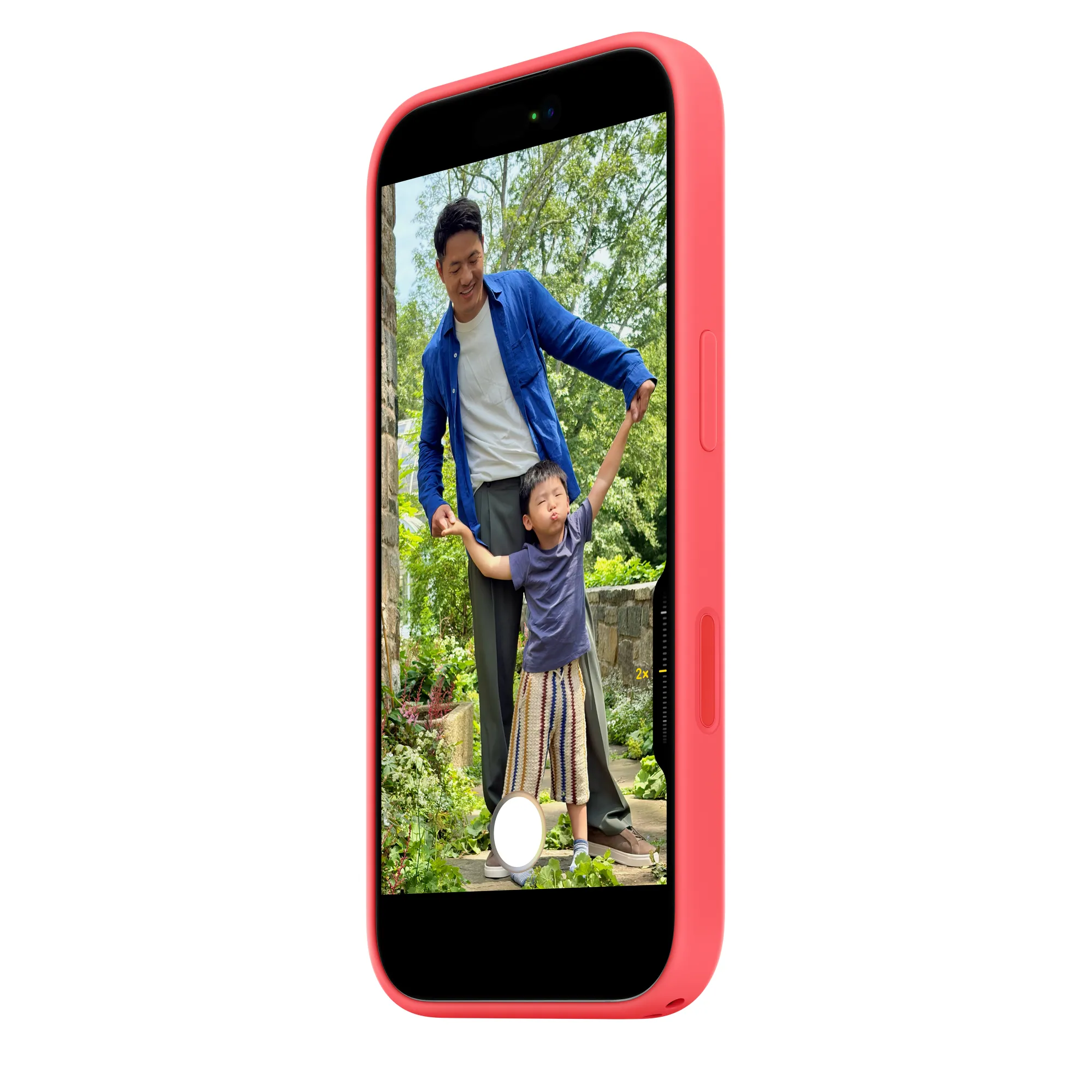 Apple iPhone 17 Silicone Case with MagSafe, Bright Guava