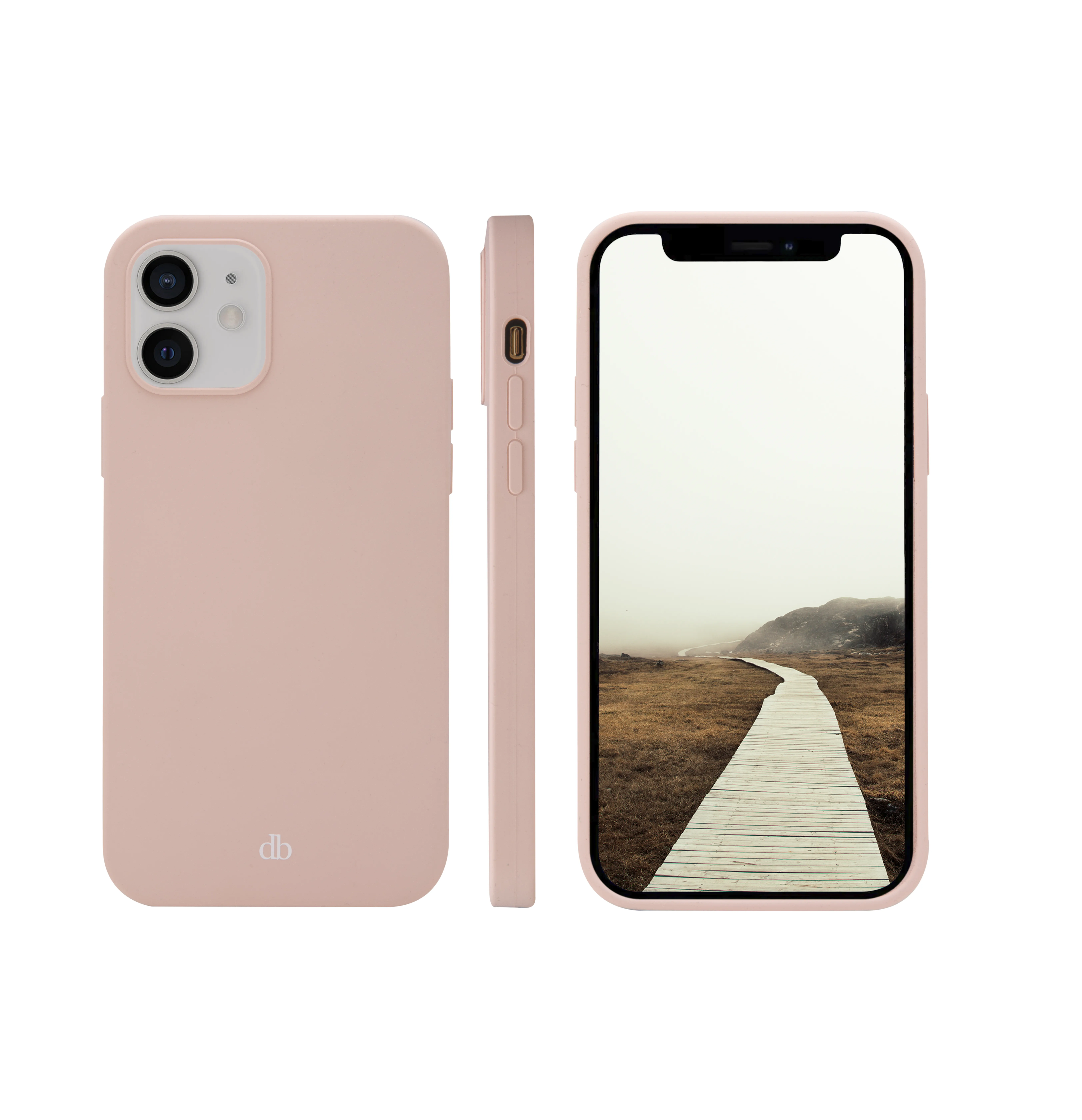 dbramante1928 Monaco Case for iPhone 12/12 Pro, Pink Sand