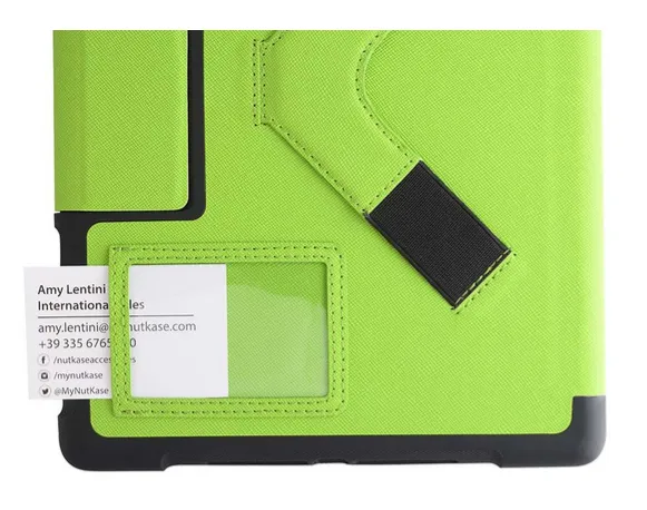 NutKase BumpKase - L&auml;pp&auml;kansi tabletille - ekologinen nahka, termoplastinen polyuretaani (TPU) - vihre&auml; malleihin Apple 9.7-inch iPad (5th generation, 6. sukupo