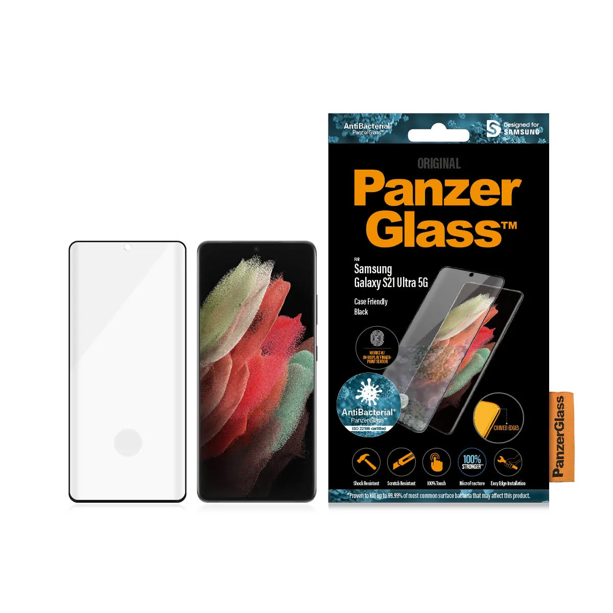 PanzerGlass Case Friendly, Galaxy S21 - Screen Glass