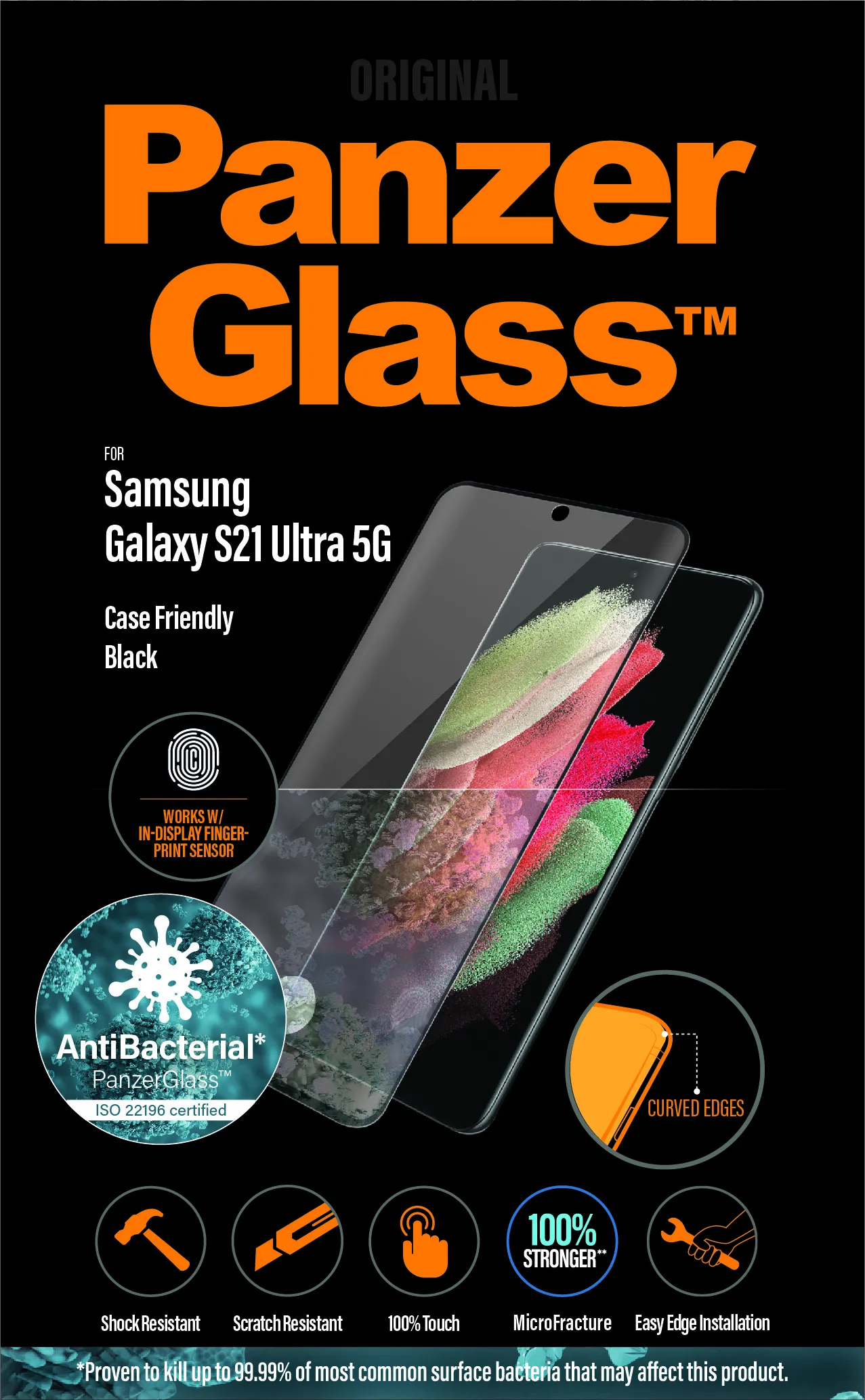 PanzerGlass Case Friendly, Galaxy S21 - Screen Glass