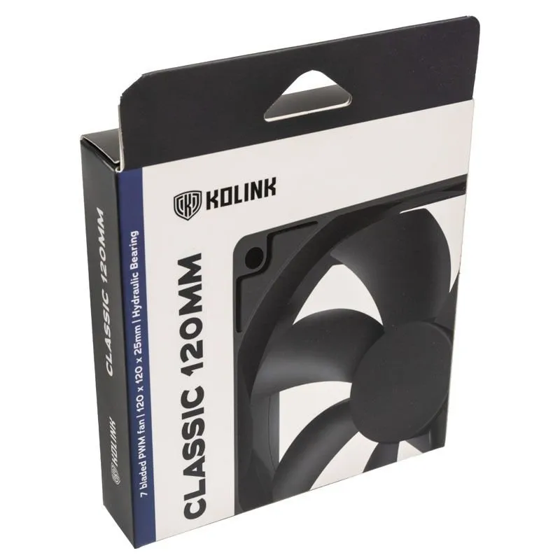 Kolink Classic HDB PWM, 120mm, case fan, black