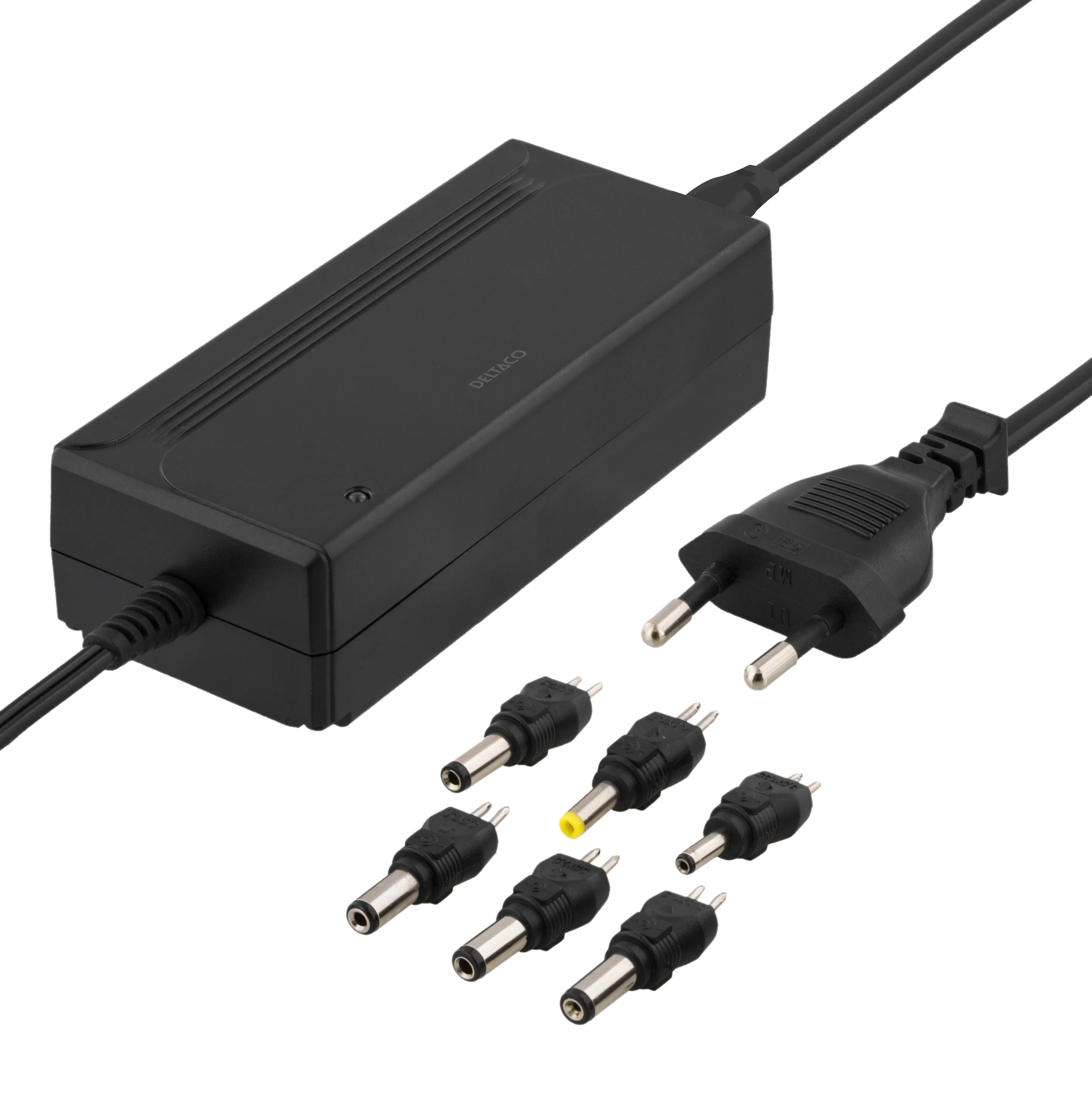 Deltaco 100-240 V, 5-15 V DC, 3 A max, 36 W, 6 tips - charger