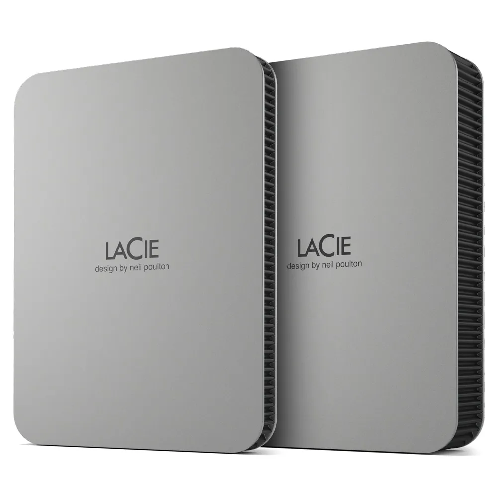 Lacie Mobile Drive (2022)  1 TB -ulkoinen kovalevy, Hopea
