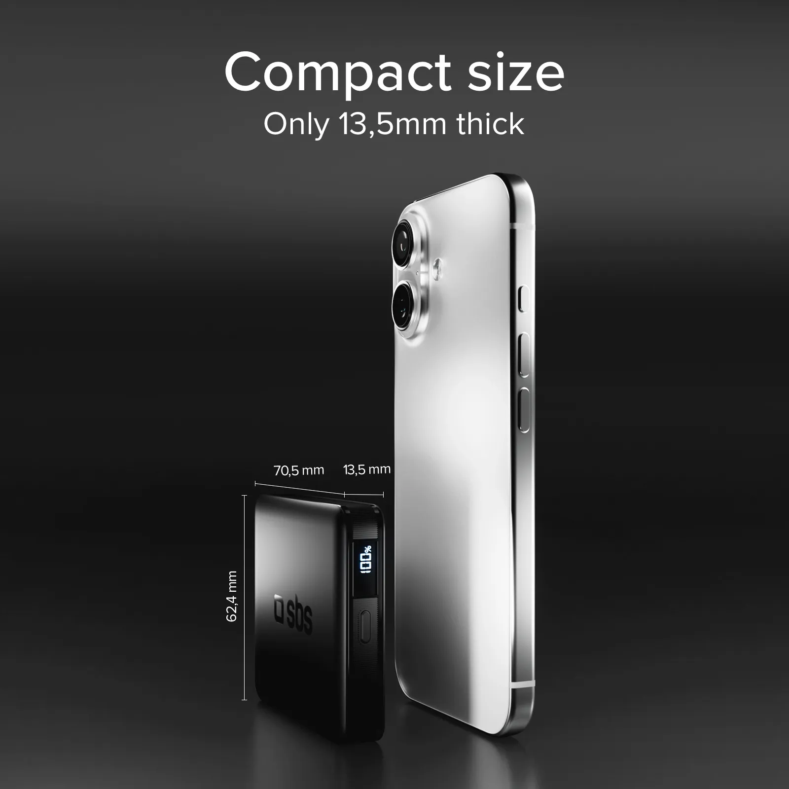 SBS TEBB5000HDLCDK 5000 mAh, 10W - powerbank, Black