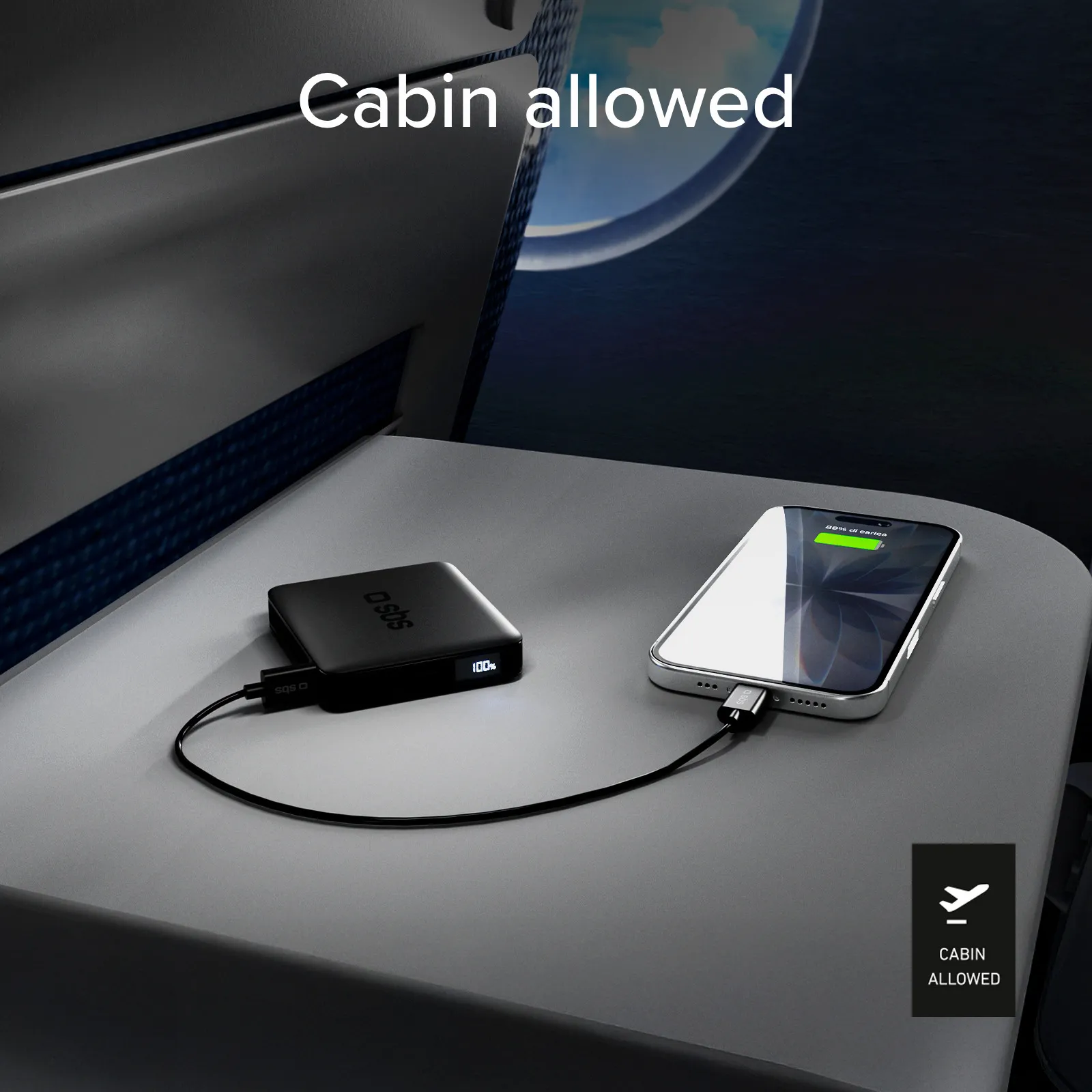 SBS TEBB5000HDLCDK 5000 mAh, 10W - powerbank, Black