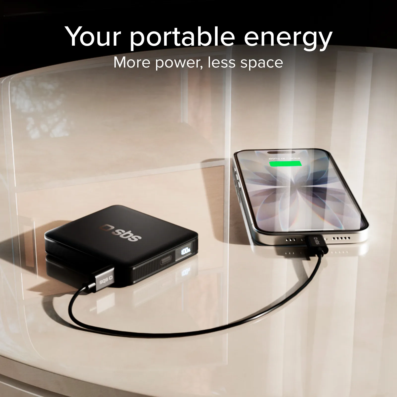 SBS TEBB5000HDLCDK 5000 mAh, 10W - powerbank, Black