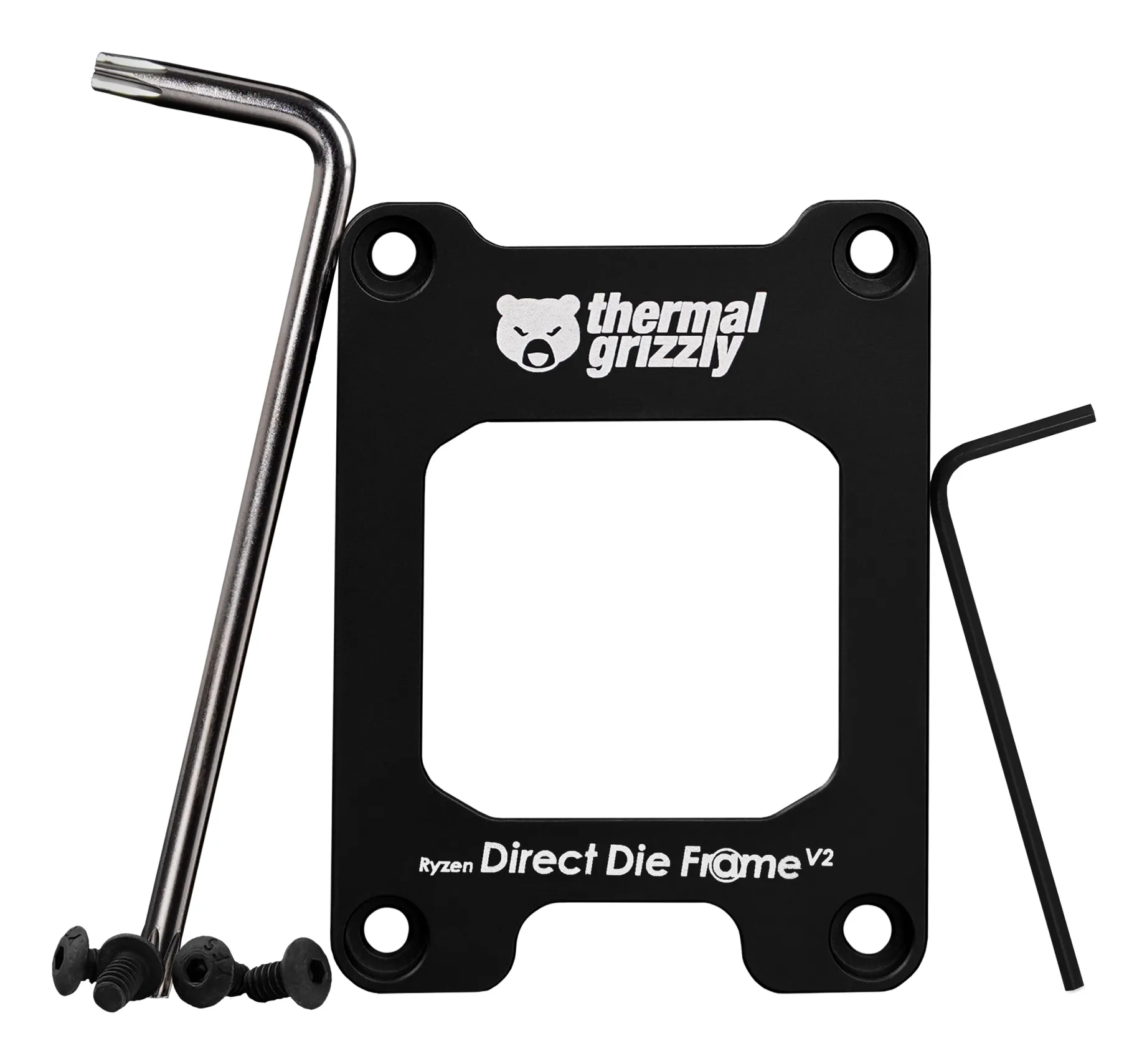 Thermal Grizzly Direct Die Frame V2 AM5 Processor Mounting Kit, Black
