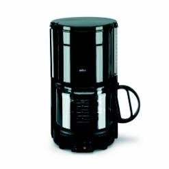 *BRAUN KAHVINKEITIN  KF47 BL musta- 10 kupin keitin. Teho 1000W, tippalukko.