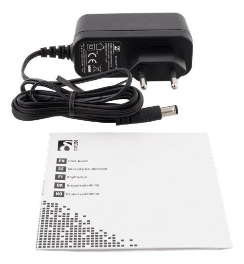 DELTACO PRIME HDMI Splitter, 1 till 4 splitter, 4K, HDCP, 3D, svart