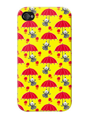 Moomin iPhone 4/4S case, Umbrellas