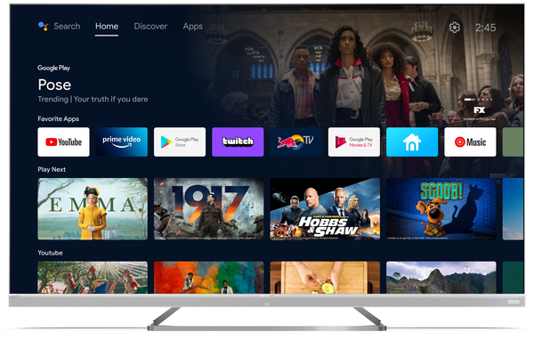Sharp 65" UHD Quantum Dot, Alu Frameless Android smart TV