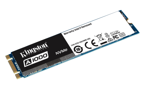 Kingston 240GB A1000, PCIe NVMe, 1500/1000 MB/s -SSD-levy M.2