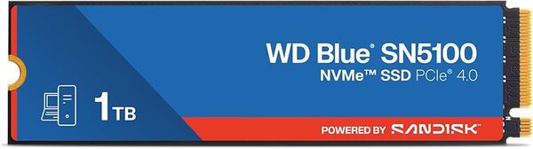SanDisk WD Blue SN5100 1 Tt M.2 PCIe 4.0 NVMe -SSD-levy