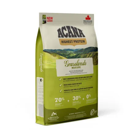 ACANA Highest Protein Grasslands, Dry food for dogs, Universal, Grain Free, 6kg