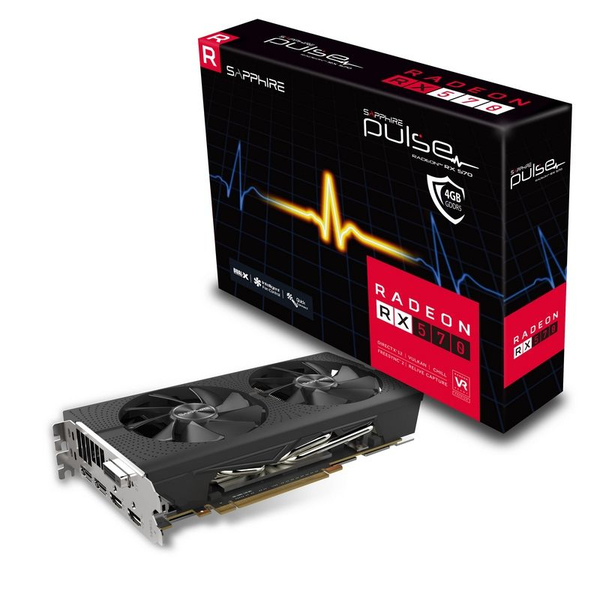 Sapphire Radeon RX 570 4G OC -n&auml;yt&ouml;nohjain