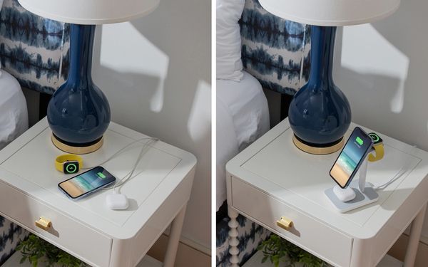 Twelve South HiRise Three - wireless charging with MagSafe for your Apple devices - White
