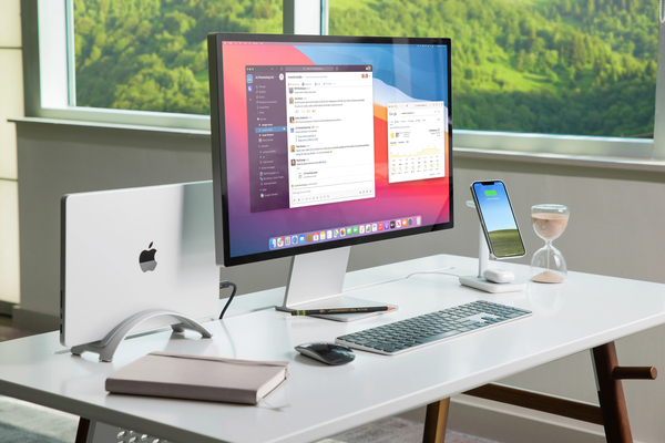 Twelve South HiRise Three - wireless charging with MagSafe for your Apple devices - White