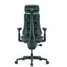 LIBERNOVO Omni Dynamic Ergonomic Office Chair with Headrest and Adjustable Armrests - Moss Green