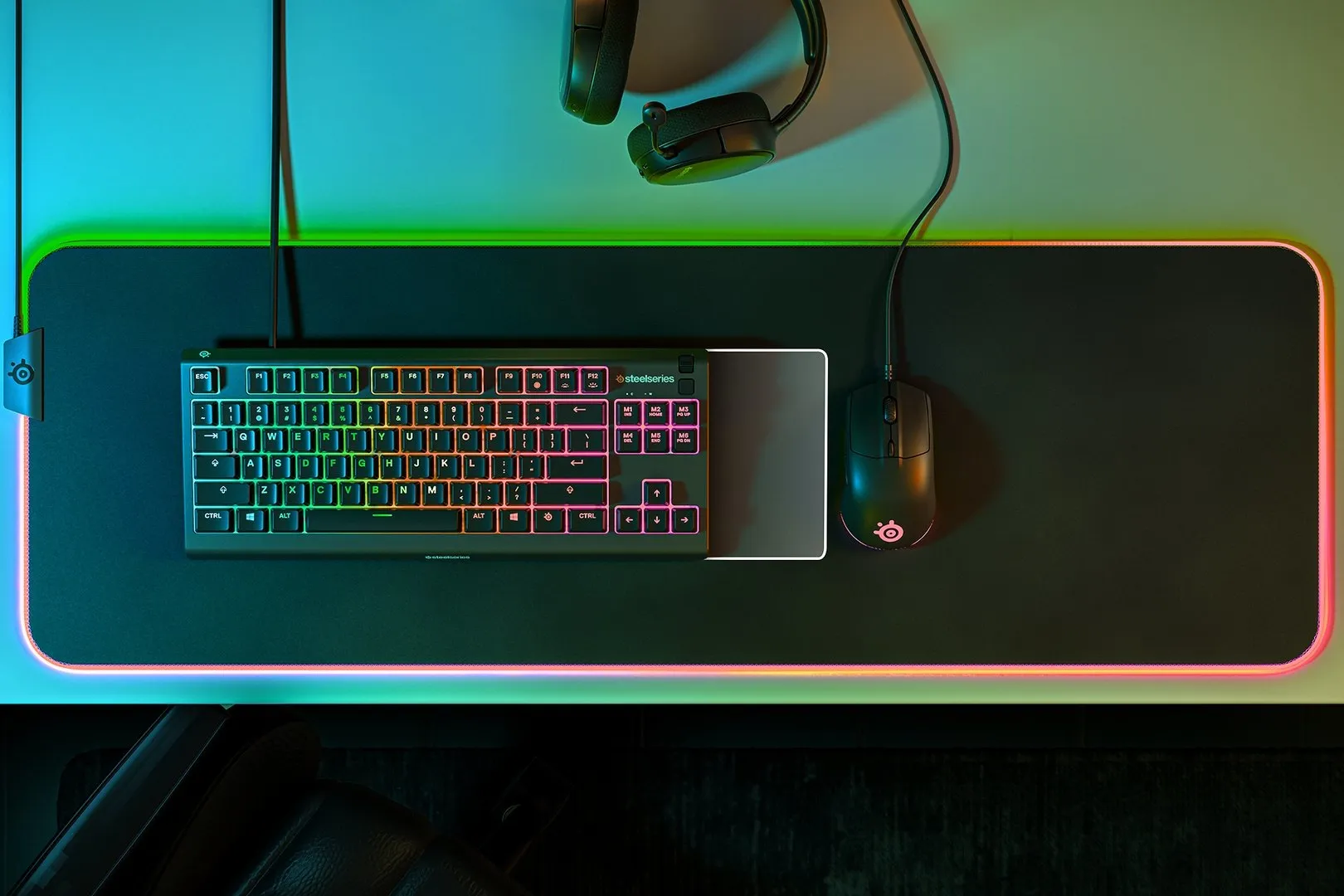 SteelSeries Apex 3, TKL Whisper Quiet - speltangentbord, svart
