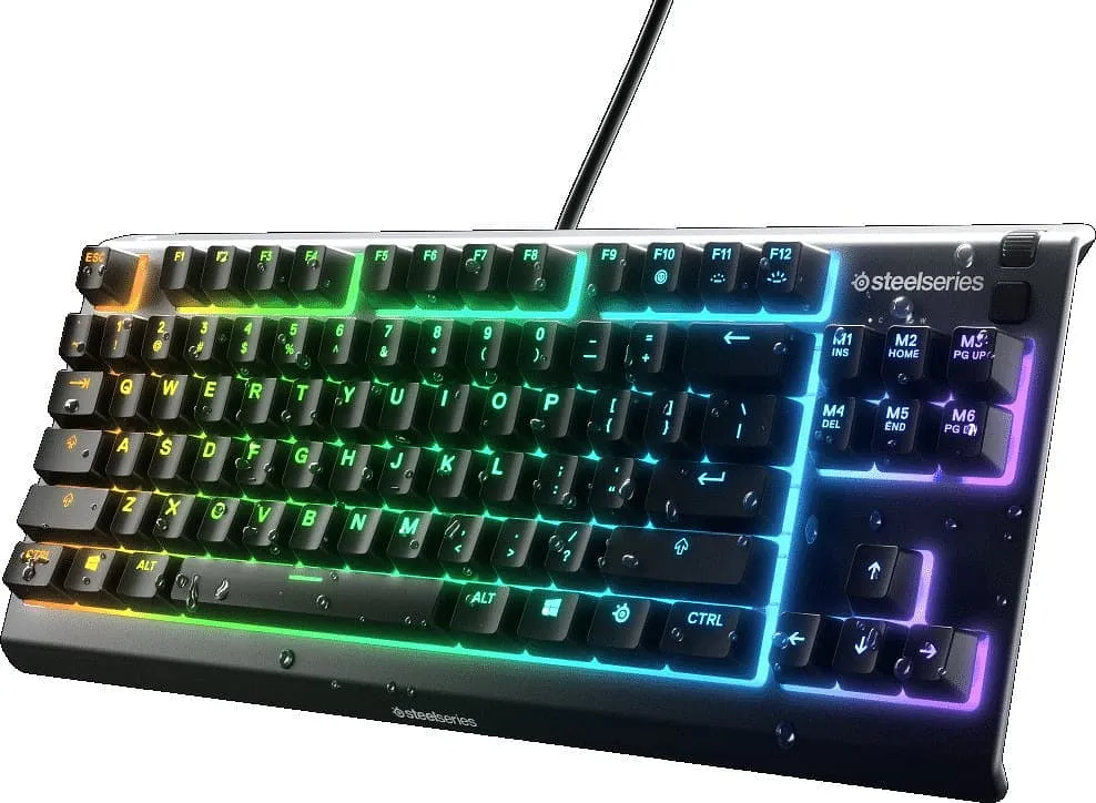 SteelSeries Apex 3, TKL Whisper Quiet - speltangentbord, svart