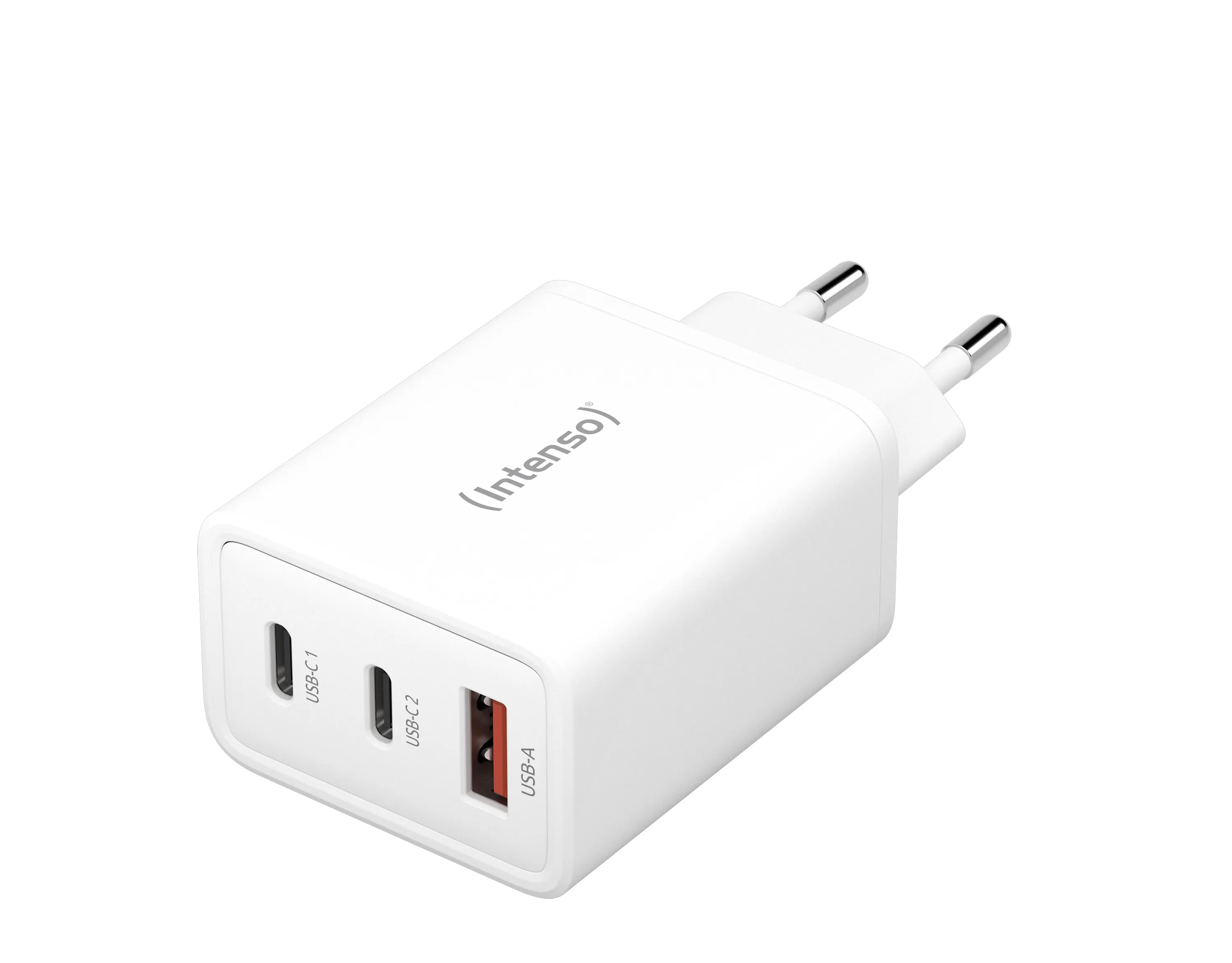 Intenso 1x USB-A2x USB-C 65W GaN White - Power Adapter