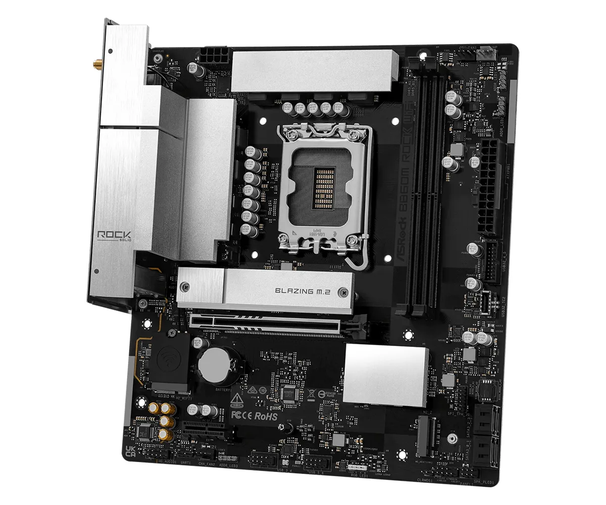 ASRock B860M Rock WiFi LGA 1851 mATX Motherboard