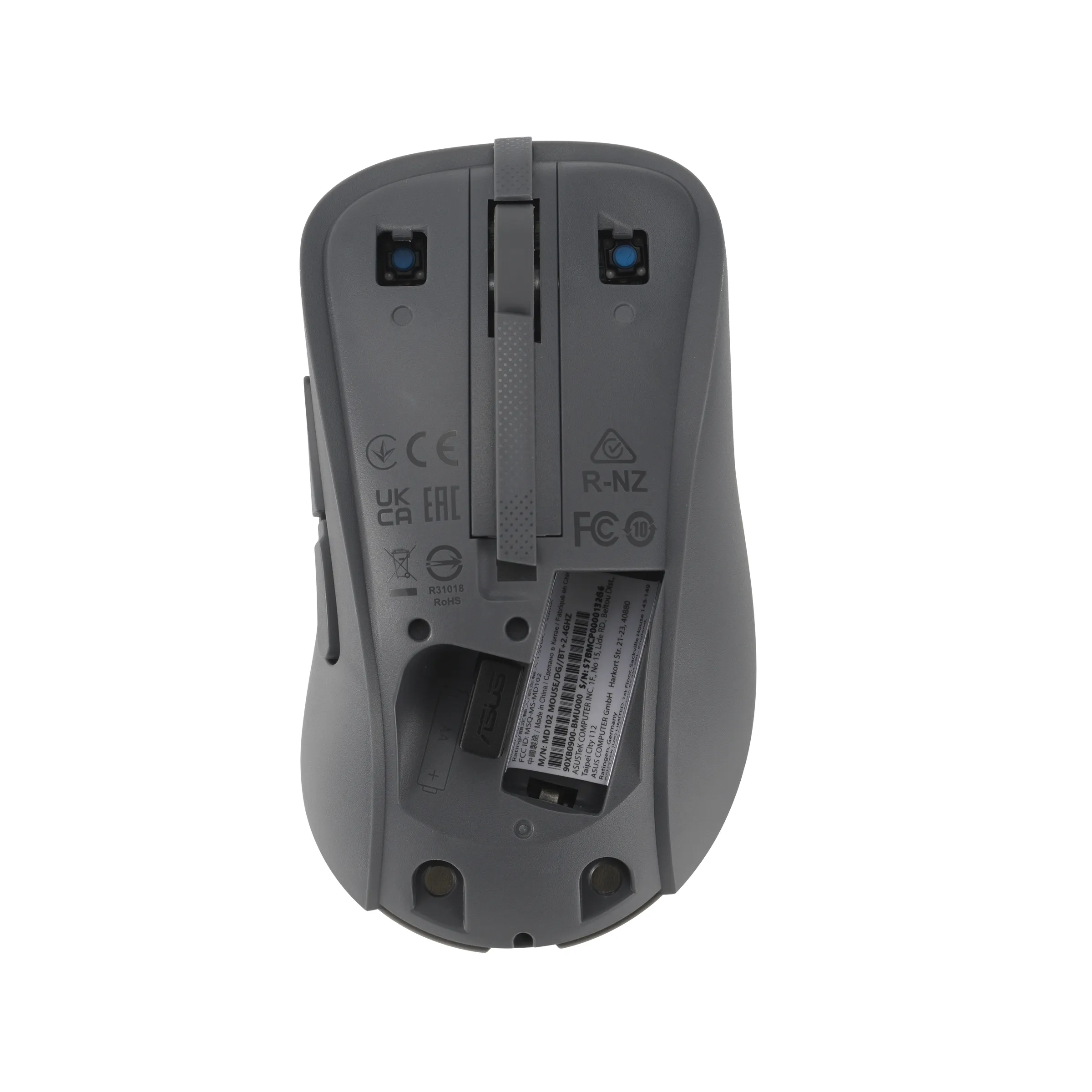 ASUS MD102 -langaton hiiri, harmaa