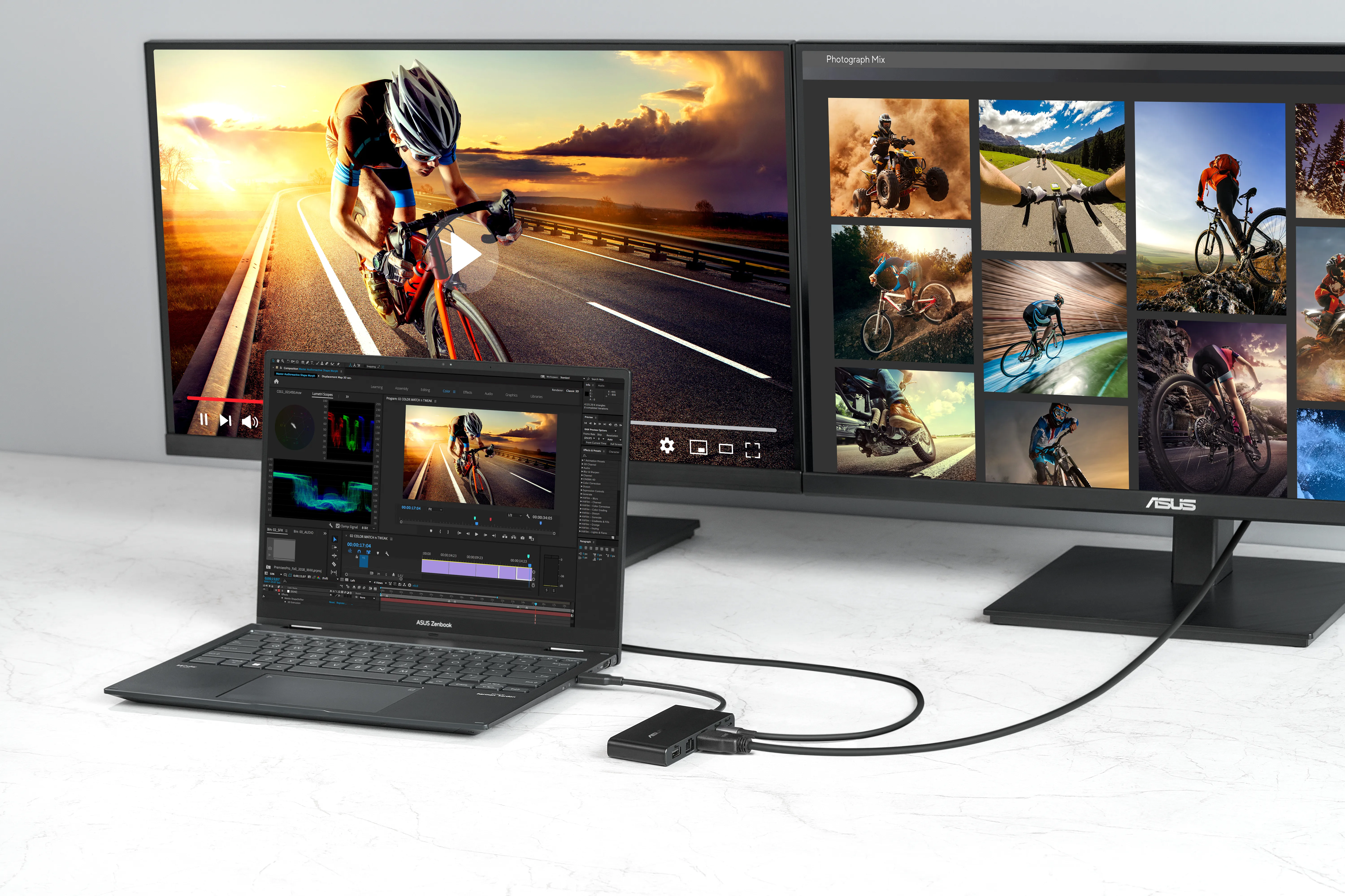 DC201 Dual 4K USB-C Dock 90XB094N-BDS000