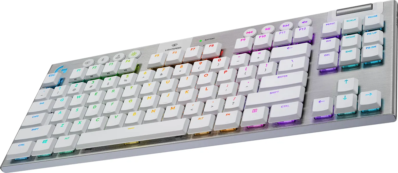 Logitech G915 TKL Lightspeed RGB GL Tactile - wireless gaming keyboard, white