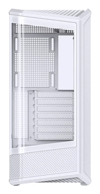 Jonsbo D400 -miditornikotelo ikkunalla, valkoinen