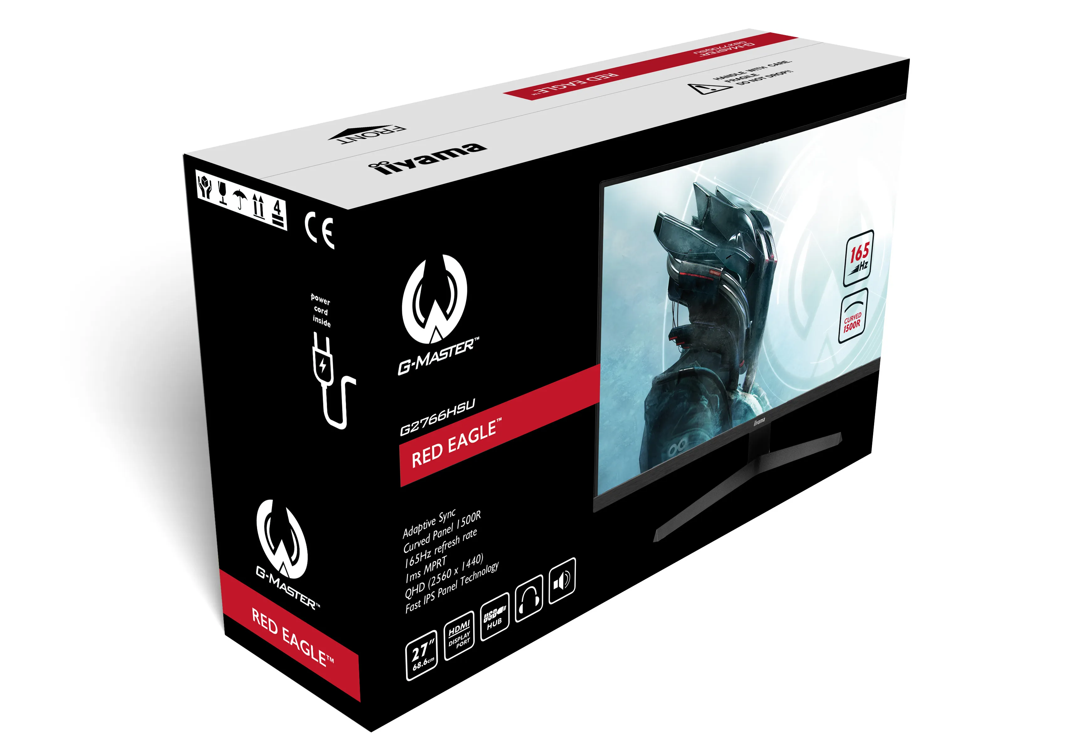 iiyama 27&quot; G-Master G2766HSU, Full HD, VA - curved gamingsk&auml;rm