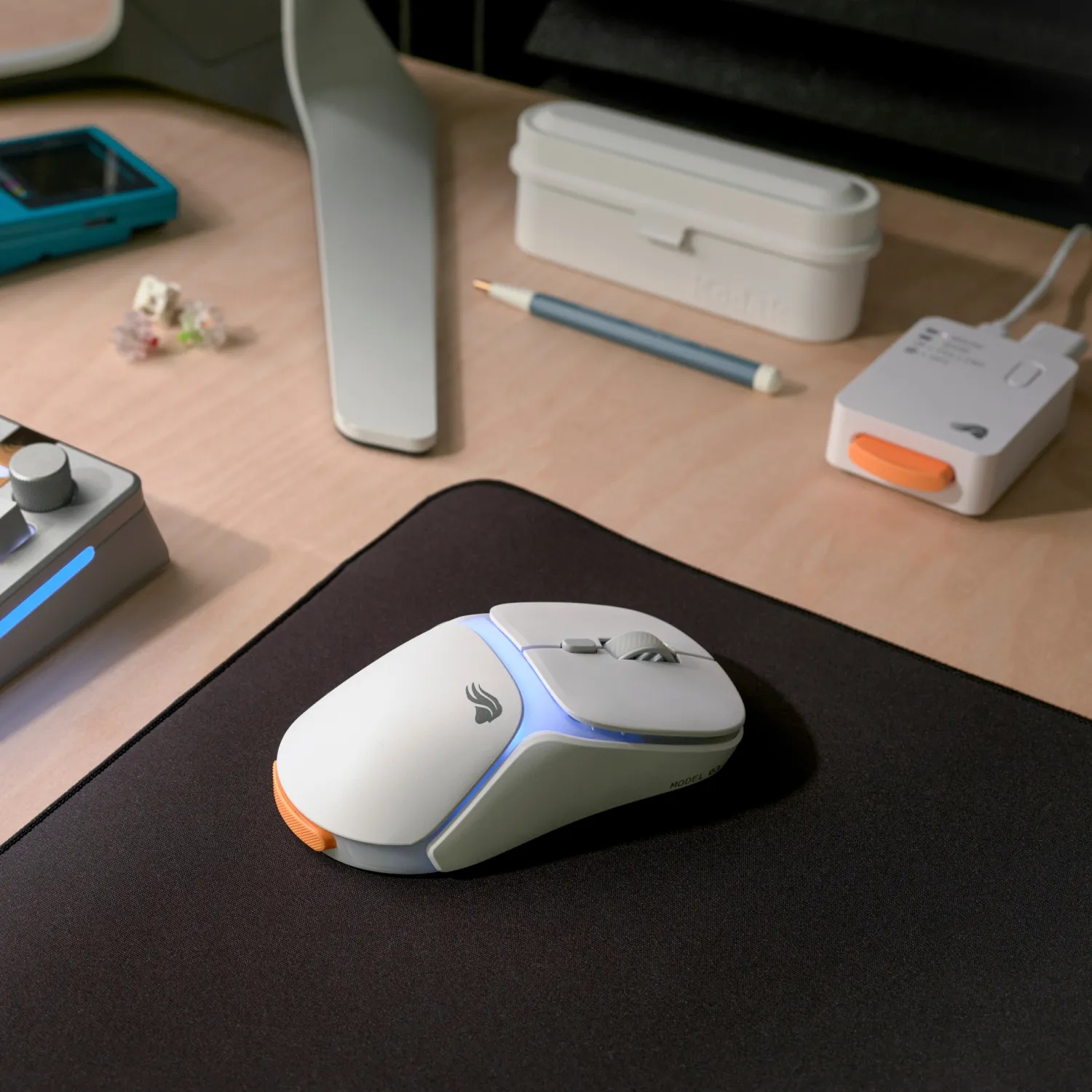 Glorious Model O3 Wireless Gaming Mouse, White