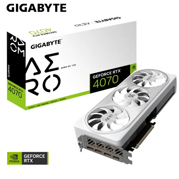 Gigabyte GeForce RTX 4070 Aero OC 12 Gt -näytönohjain