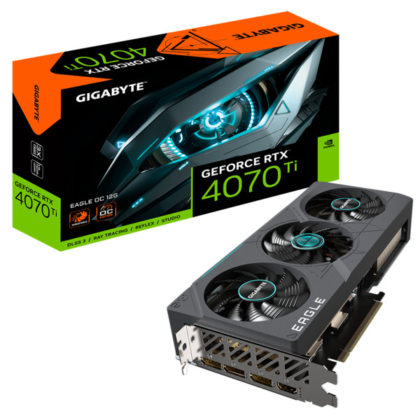 Gigabyte GeForce RTX 4070 Ti Eagle OC REV 2.0 12 Gt -n&auml;yt&ouml;nohjain