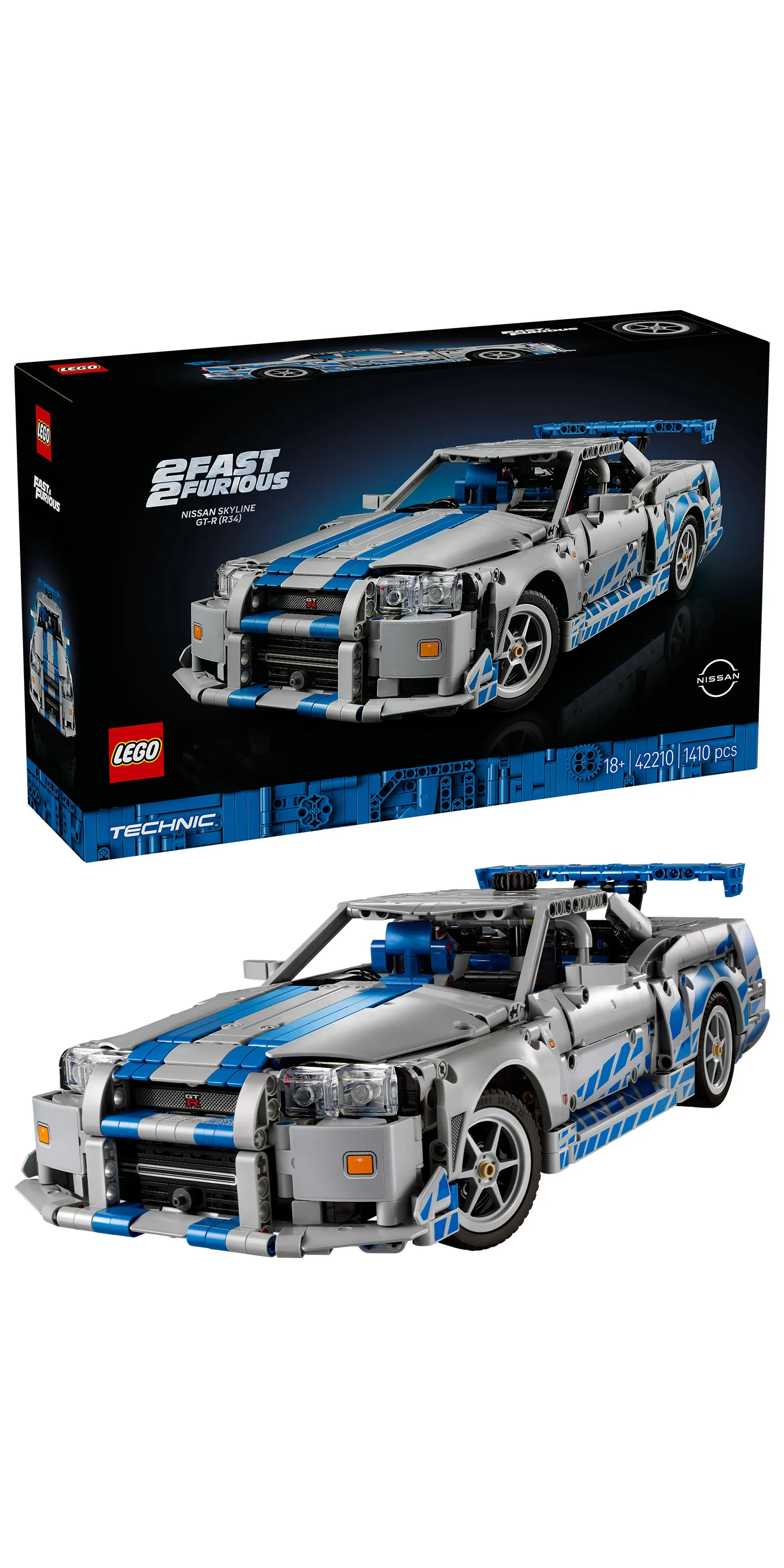LEGO Technic 2 Fast 2 Furious Nissan Skyline GT-R (R34) 42210 LEGO Technic 2 Fast 2 Furious Nissan Skyline GT-R (R34) 42210
