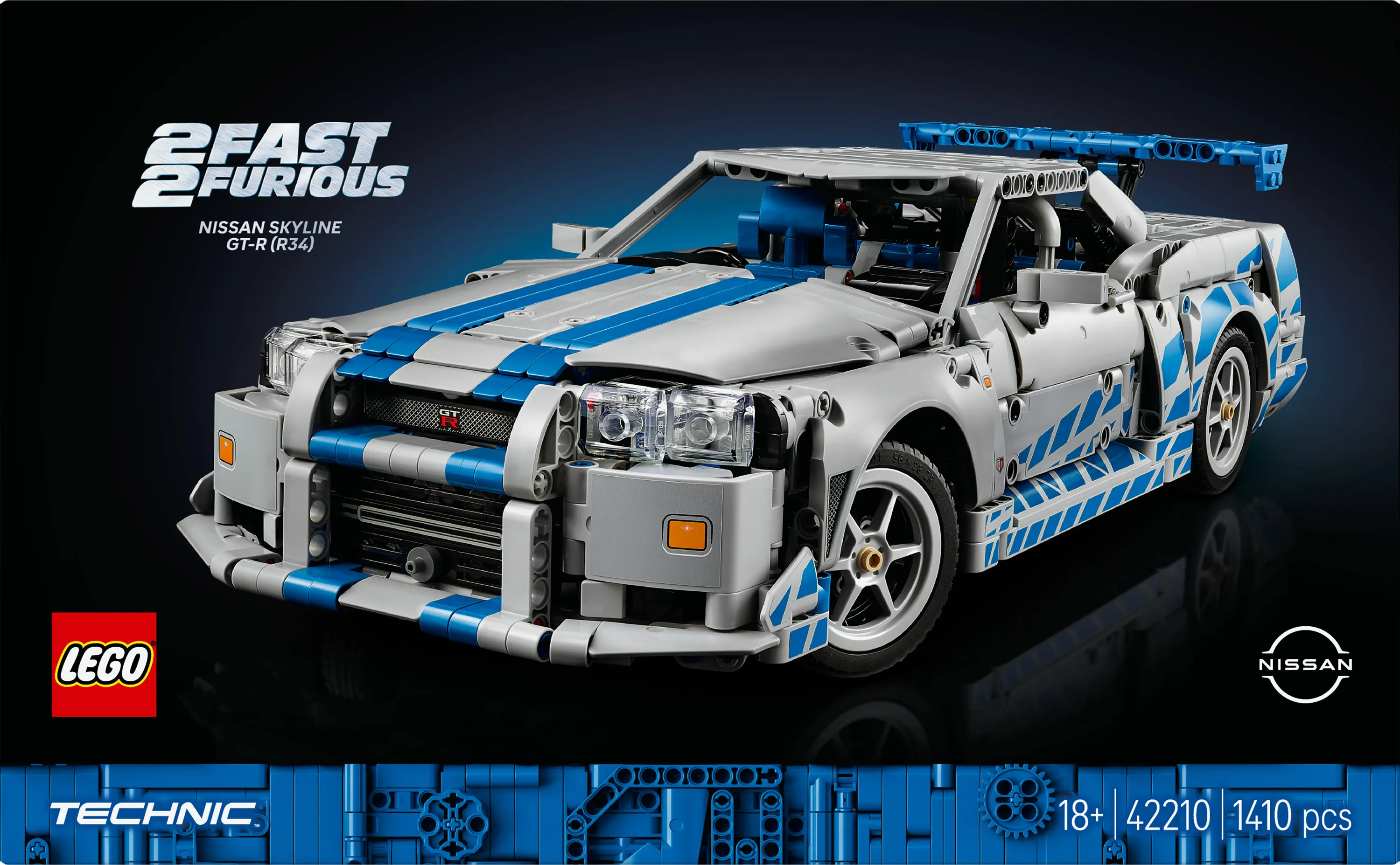 LEGO Technic 2 Fast 2 Furious Nissan Skyline GT-R (R34) 42210 LEGO Technic 2 Fast 2 Furious Nissan Skyline GT-R (R34) 42210