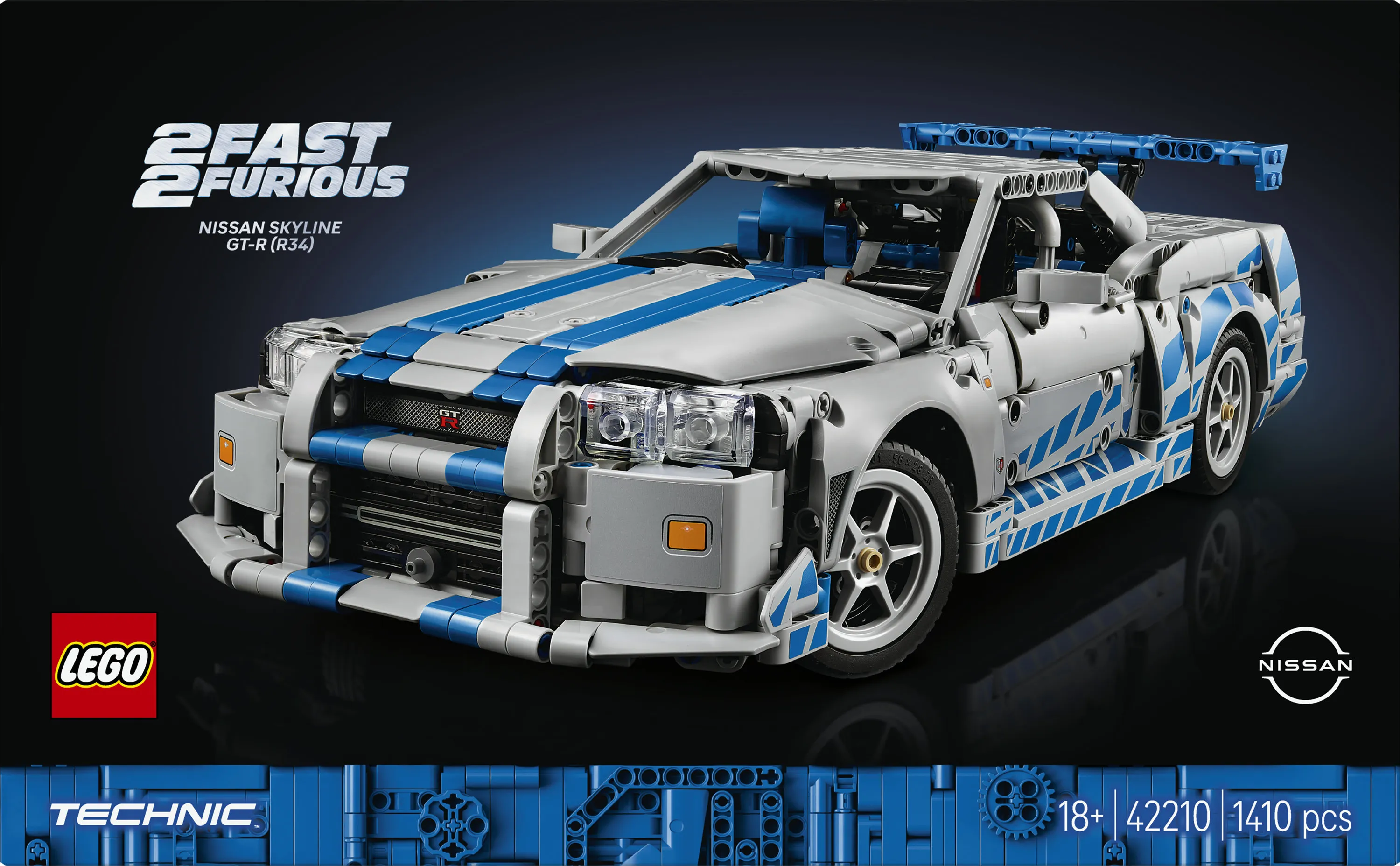 LEGO Technic 2 Fast 2 Furious Nissan Skyline GT-R (R34) 42210