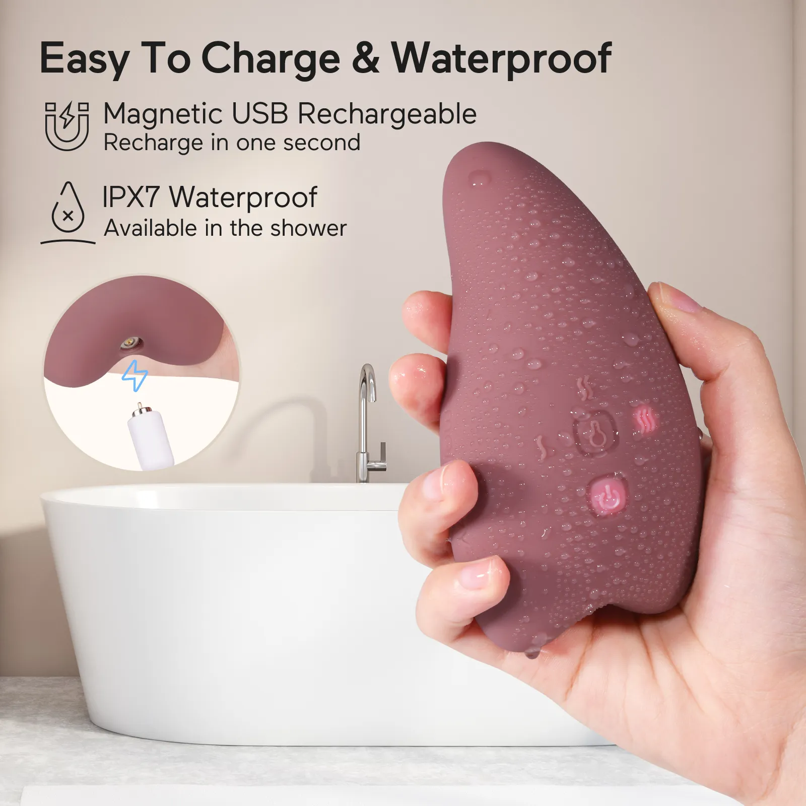 Momcozy A1 LM008-IR00BA-B amningsmassager rosa