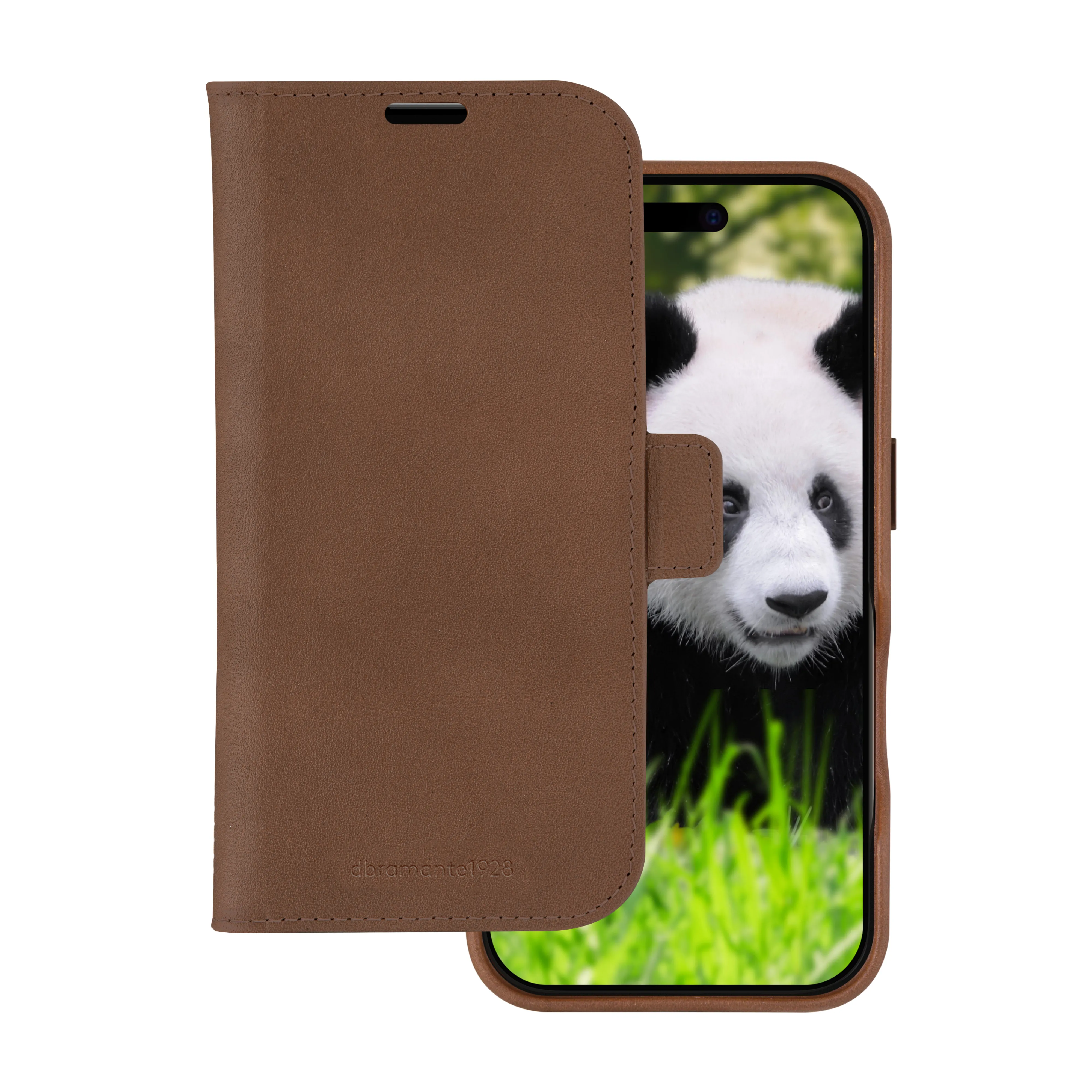 Dbramante1928 Lynge, iPhone 16 - Folio Case, Dark Tan