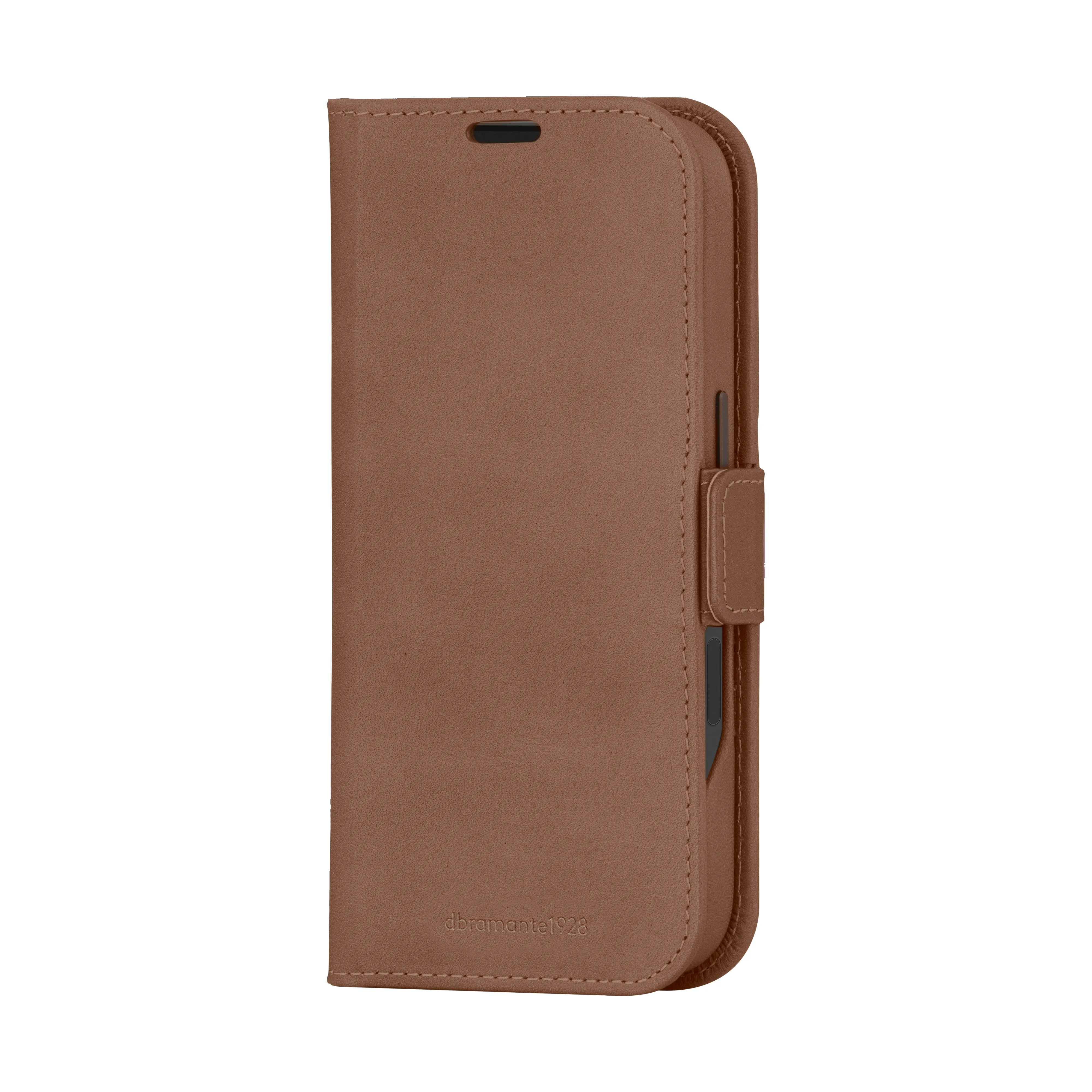 Dbramante1928 Lynge, iPhone 16 - Folio Case, Dark Tan