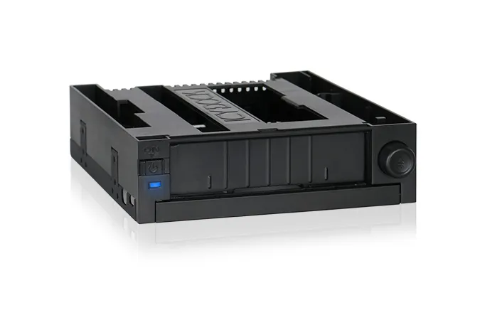 ICY DOCK DuoSwap Tr&auml;gerloser 3,5 SATA HDD Wechselrahmen mit Ultra-Slim 9,5mm O